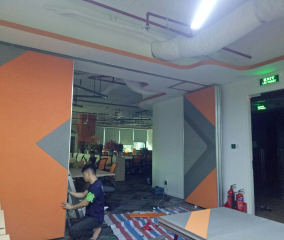 Thiết kế văn phòng cực kỳ tiện ích và sang trọng với các vách di động