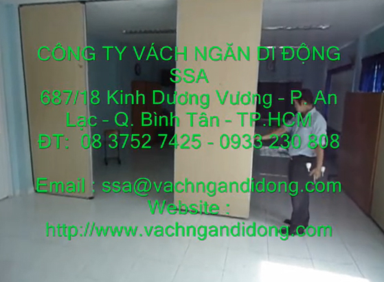 Vách ngăn di động 2 cửa